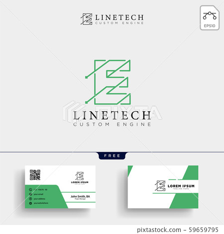 initial E abstract logo template vector initial E abstract logo template vector 59659795