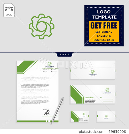 gear, and business chart logo template and 59659908