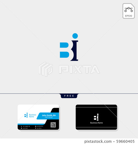 initial B, BB or Bi concept logo template vector 59660405