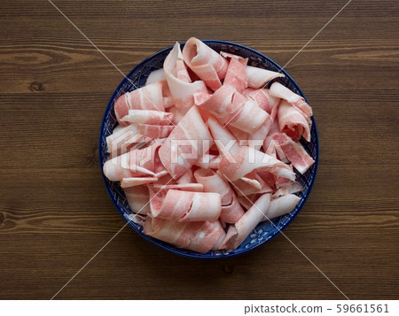 Korean food frozen bacon, sliced bacon, bacon 59661561