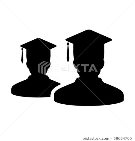 Learning icon vector male group of students person Learning icon vector male group of students person 59664700