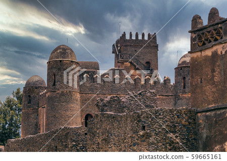 Fasil Ghebbi, castle in Gondar, Ethipia Heritage Fasil Ghebbi, castle in Gondar, Ethipia Heritage 59665161