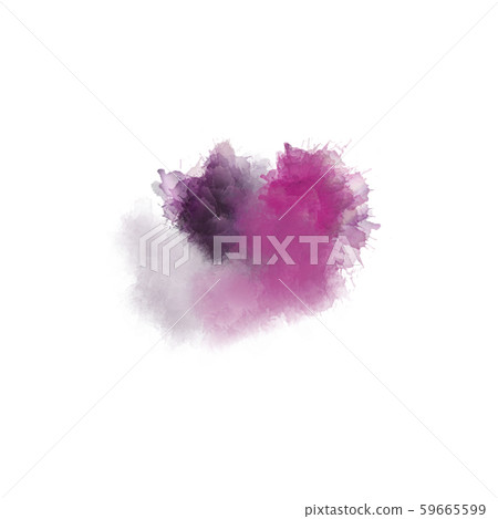 Artistic painting in shades of gray and magenta. Colorful paint splashes. Modern abstract art. 59665599