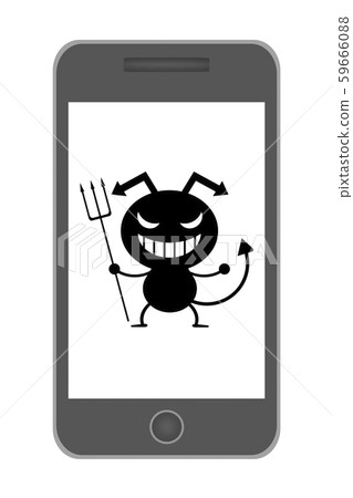 病毒反映在智能手機中 59666088