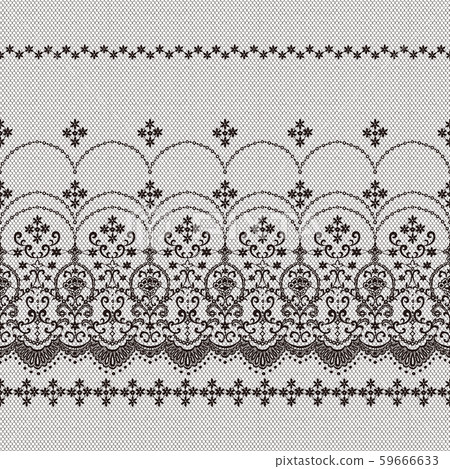 Beautiful lace knitting made with seamless pattern, 59666633