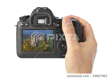 Camera and Trosky Castle in Bohemia paradise - 59667965