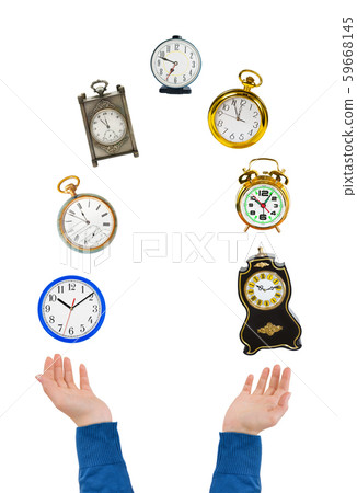 Juggling hands and clocks 59668145