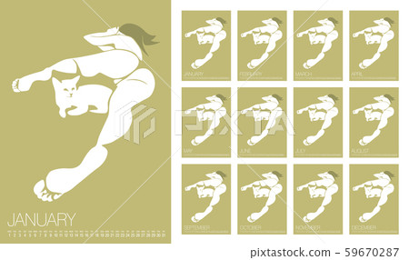 Vector Erotic Calendar 59670287