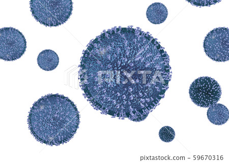 流感(可穿透材料)的插圖 流感(可穿透材料)的插圖 59670316