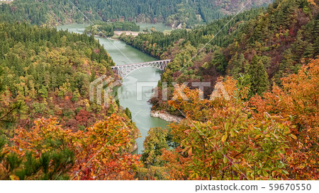 Tadami Line facade in Fukushima,Japan 59670550