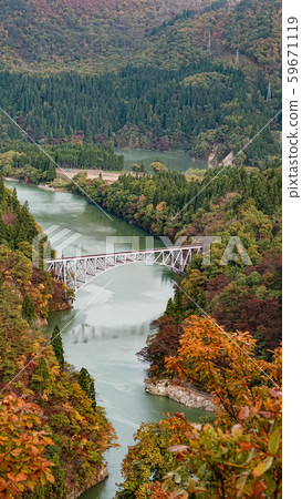 Tadami Line facade in Fukushima,Japan 59671119