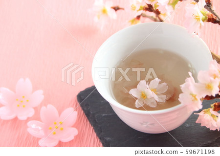 櫻花茶(日本春茶,由咸櫻桃製成) 櫻花茶(日本春茶,由咸櫻桃製成) 59671198