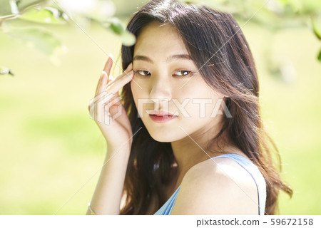 Female beauty green Female beauty green 59672158