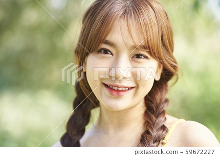 女性美綠色 女性美綠色 59672227