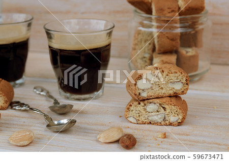 Italian cookies cantucci background. Italian cookies cantucci background. 59673471