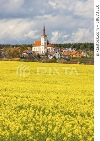 spring landscape near Konice near Znojmo, Czech spring landscape near Konice near Znojmo, Czech 59673510