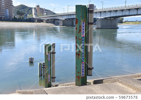 Nagaragawa water level gauge Nagaragawa water level gauge 59673578