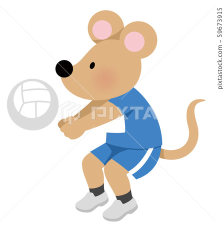 2020 New Year material_Volleyball rat 2020 New Year material_Volleyball rat 59673915