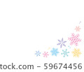 Colorful snowflake frame 59674456