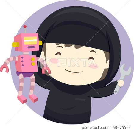 Kid Girl Muslim Robotics Mechanical Gear Kid Girl Muslim Robotics Mechanical Gear 59675564