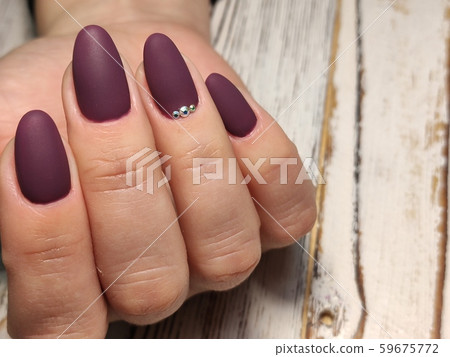 Youth manicure design, beautiful female hands with 59675772