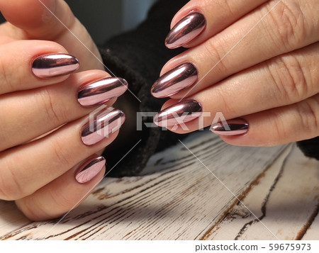 Glamorous luxurious crocodile manicure. Design Glamorous luxurious crocodile manicure. Design 59675973
