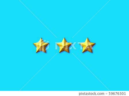 Three-dimensional star mark used for evaluation, grade, rank, etc. Three-dimensional star mark used for evaluation, grade, rank, etc. 59676301