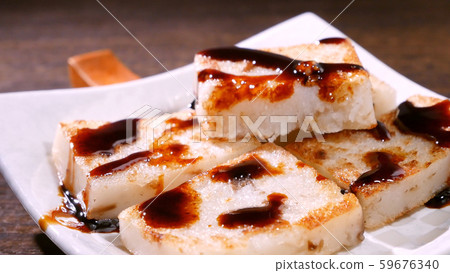 Pouring sauce Turnip cake Luopogao radish cake 59676340