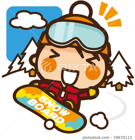 學校的孩子們單板滑雪女子冬季運動 59678113