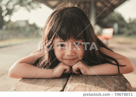 Cute Little Asian Girl. Cute Little Asian Girl. 59678651