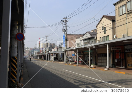 Niigata, Niigata City, a shopping street with an arcade 59678930