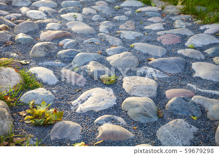 Beautiful stone walkway in the park Beautiful stone walkway in the park 59679298