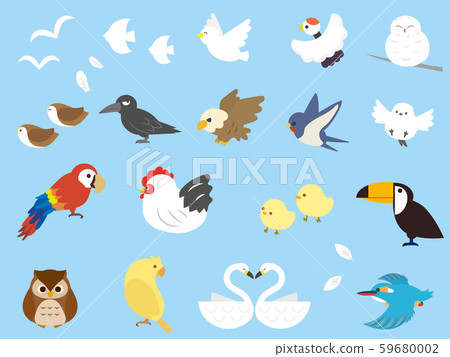 Various wild birds set 2 59680002