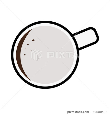 Hot coffee after drinking Hot coffee after drinking 59680498