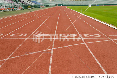 lanes of running track 59681340