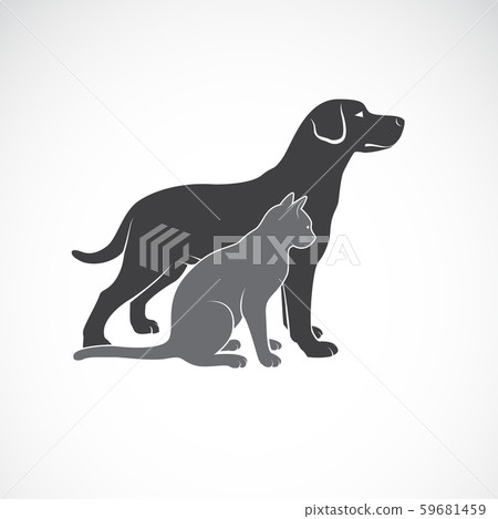 Vector of a dog and cat design. Pet. Animal. 59681459