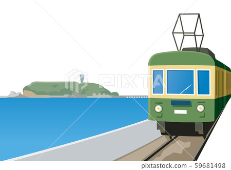 江之電|火車|本地電話|江之島|湘南|鎌倉| 59681498