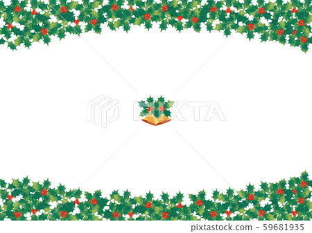 水彩聖誕節框架 59681935