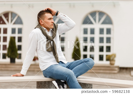 Fashionable handsome successful man 59682138