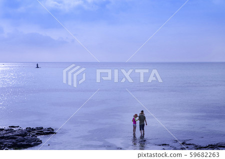 濟州島，海洋，天空，人 59682263