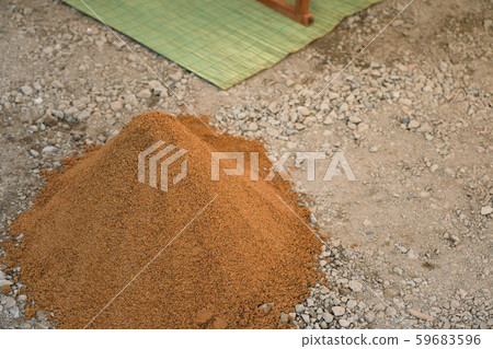 Sand mountain used for the local town festival Sand mountain used for the local town festival 59683596