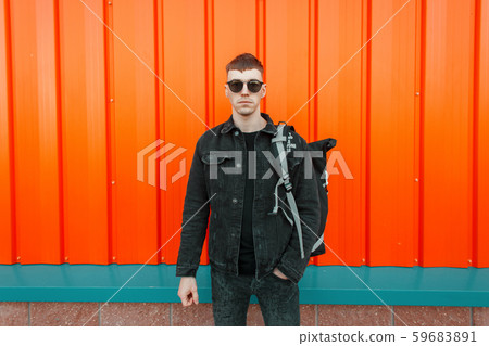 Handsome fashionable young model man Handsome fashionable young model man 59683891
