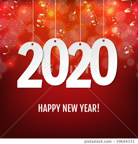 New Year Card With Serpentine 59684331