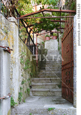 Steps made of stone. 59686120