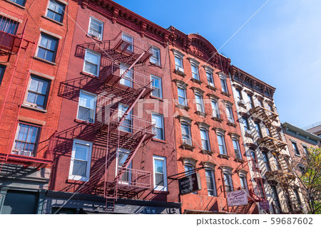 <<New York>> Lower Manhattan Greenwich Village residential area <<New York>> Lower Manhattan Greenwich Village residential area 59687602