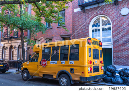 <<New York>> Lower Manhattan Greenwich Village residential area <<New York>> Lower Manhattan Greenwich Village residential area 59687603