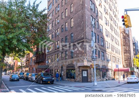 <<New York>> Lower Manhattan Greenwich Village residential area 59687605