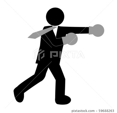 Businessman boxing 59688263