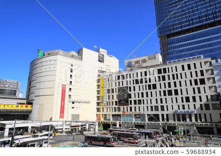 November Tokyu Toyoko 12 South Building, Shibuya Station and bus stop November Tokyu Toyoko 12 South Building, Shibuya Station and bus stop 59688934
