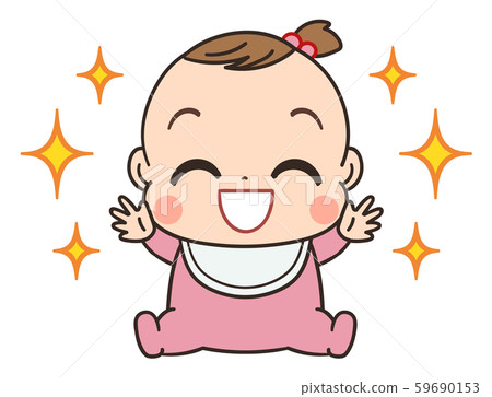 Baby cute illustration material - Stock Illustration [59690153] - PIXTA